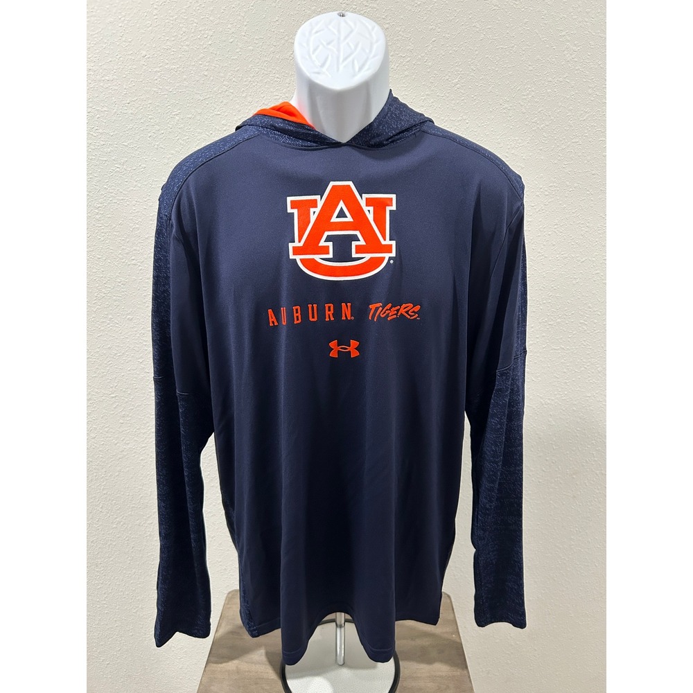 Under Armour Auburn Tigers Hoodie Mens Large Navy Gameday Collection UM7169UNO